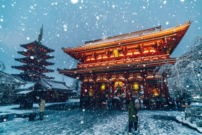 Tokio nevado