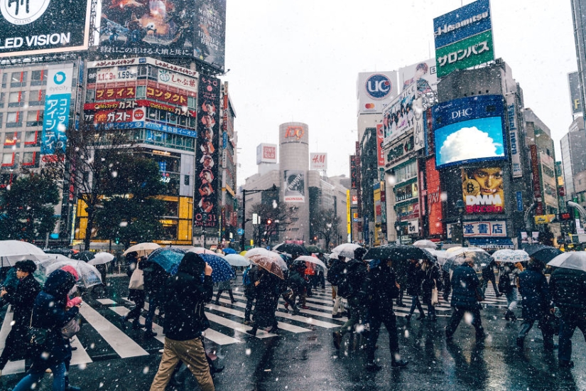Tokio nevado