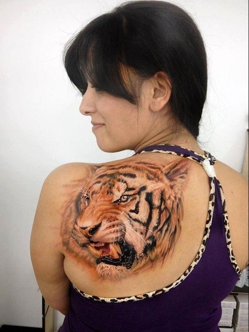 Too realistic drawings on the body