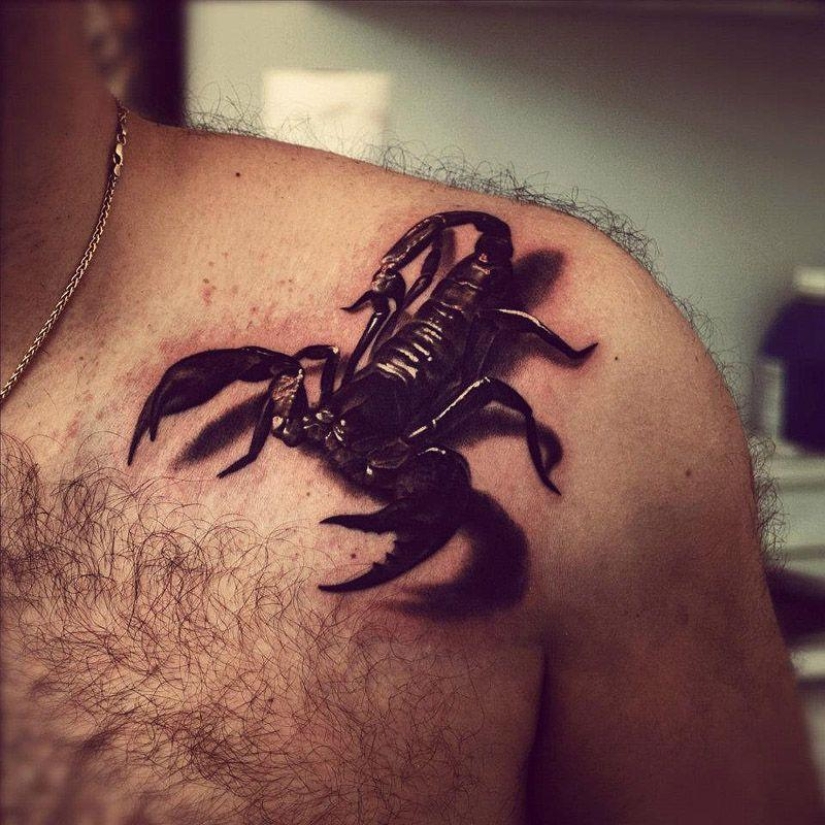 Too realistic drawings on the body