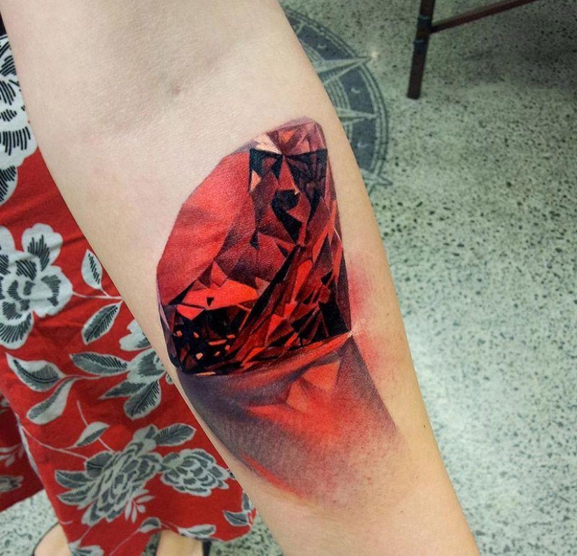Too realistic drawings on the body