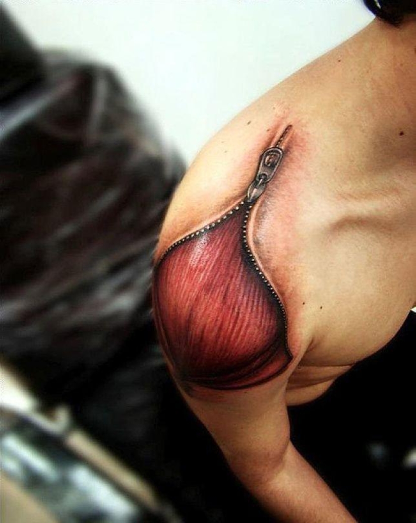 Too realistic drawings on the body