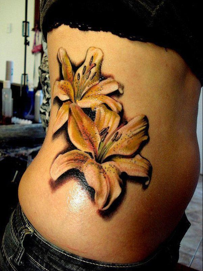 Too realistic drawings on the body