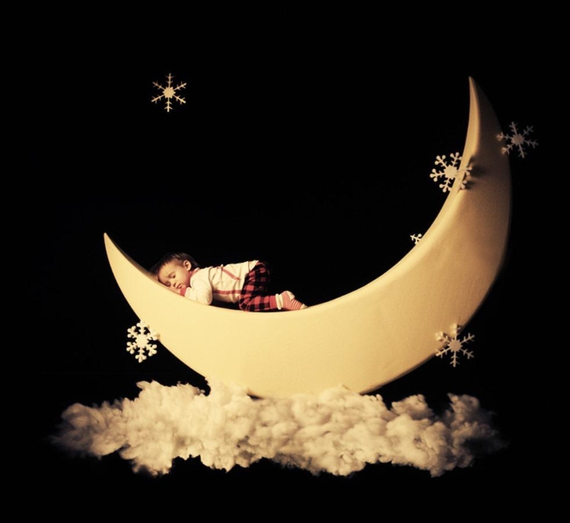 Touching children&#39;s portraits