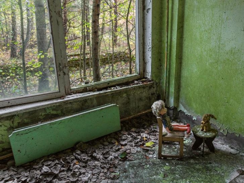 Tourists in Chernobyl