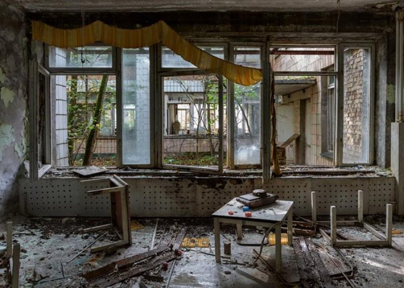 Tourists in Chernobyl