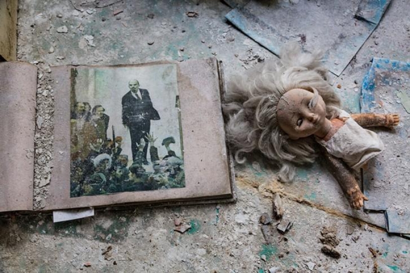 Tourists in Chernobyl
