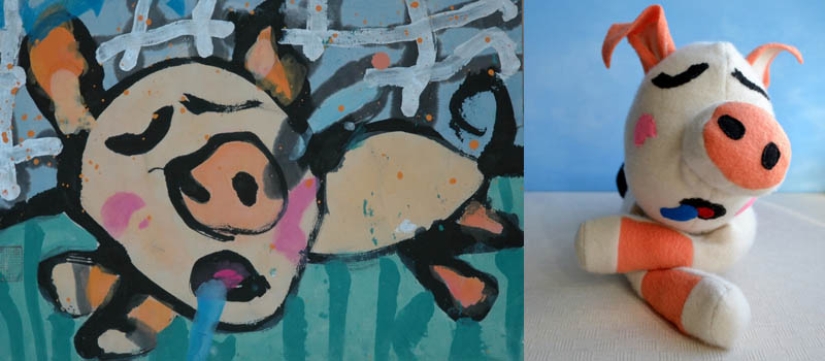 Toys created from children&#39;s drawings