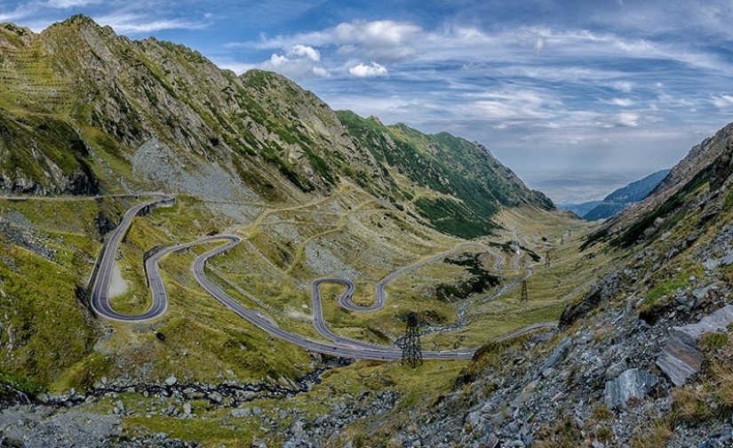 Transfagaras highway is one of the most beautiful routes in Europe