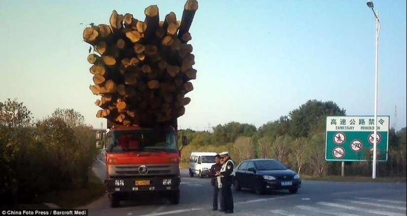 Transporte sobrecargado en China
