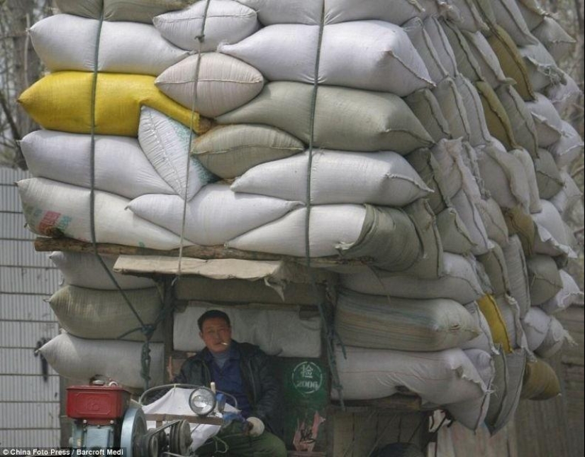 Transporte sobrecargado en China