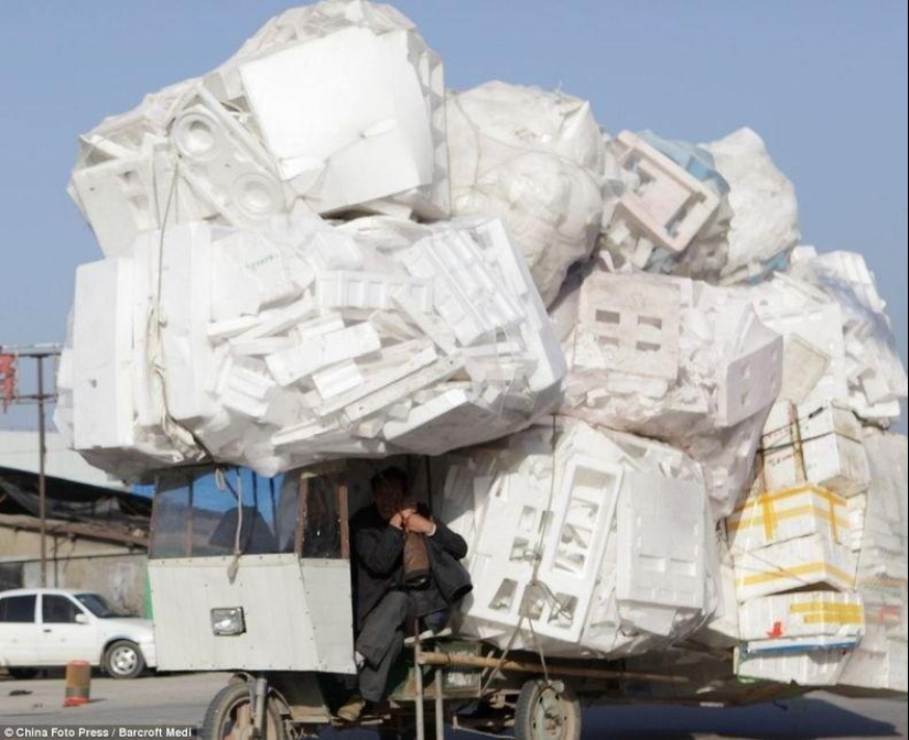 Transporte sobrecargado en China