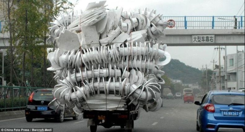 Transporte sobrecargado en China