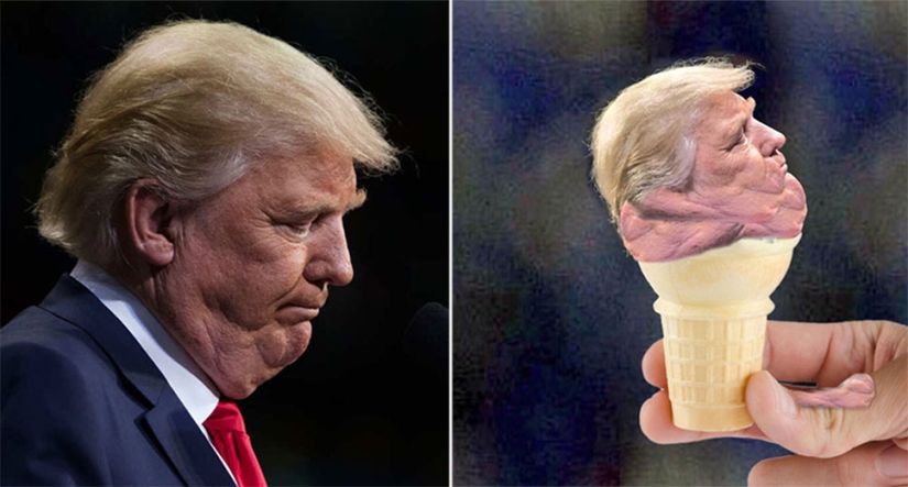Trump asked not to publish his pictures with a double chin, but the Internet responded with photojabs