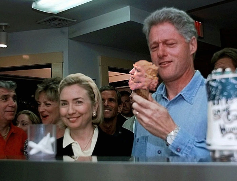 Trump asked not to publish his pictures with a double chin, but the Internet responded with photojabs