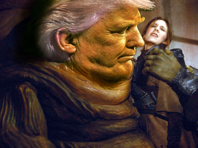 Trump asked not to publish his pictures with a double chin, but the Internet responded with photojabs