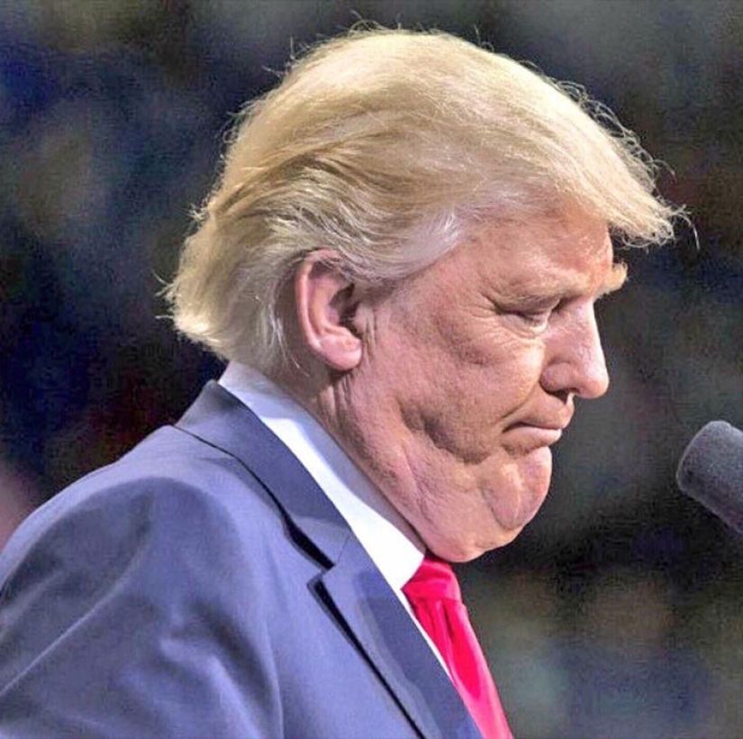 Trump asked not to publish his pictures with a double chin, but the Internet responded with photojabs