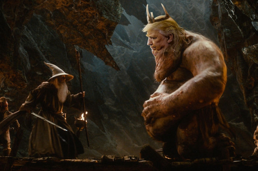 Trump asked not to publish his pictures with a double chin, but the Internet responded with photojabs