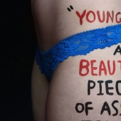 Trump Me: An 18-year-old student put offensive Trump quotes on her body for a bold photo project