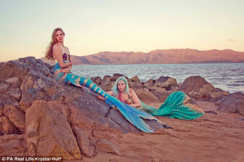 Two Little Mermaids: Disney-obsessed girlfriends have grown silicone tails and swim with sharks Two Little Mermaids: Disney-obsessed girlfriends have grown silicone tails and swim with sharks