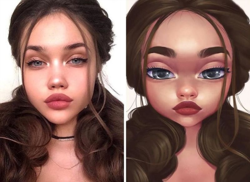 Un amante de Disney y Pixar convierte retratos de gente común en dibujos animados, ¡y es increíble!