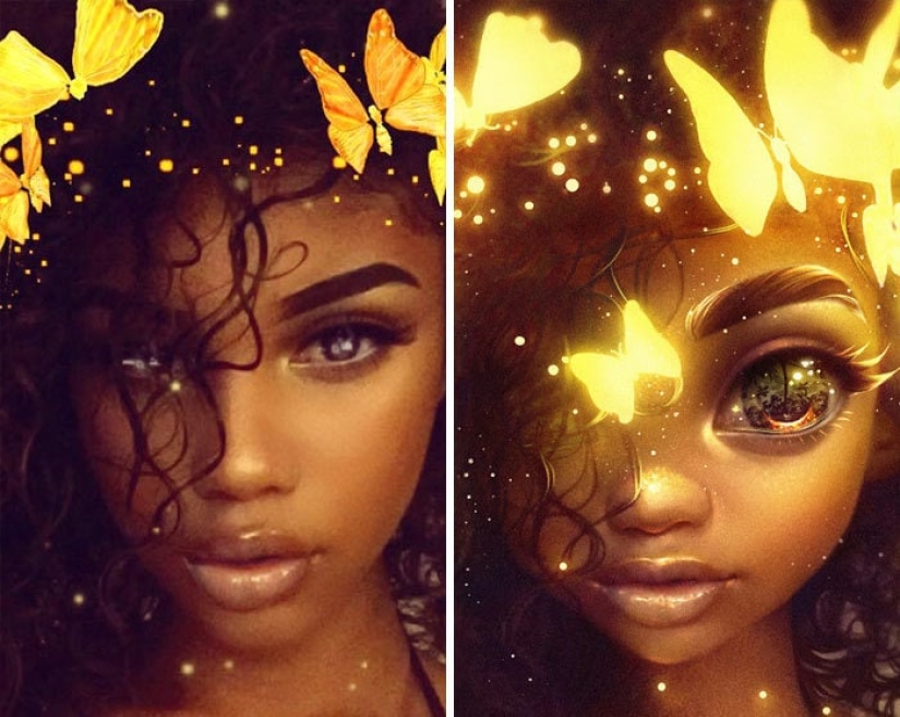 Un amante de Disney y Pixar convierte retratos de gente común en dibujos animados, ¡y es increíble!