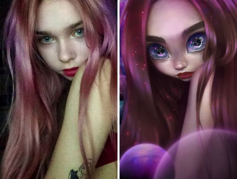 Un amante de Disney y Pixar convierte retratos de gente común en dibujos animados, ¡y es increíble!