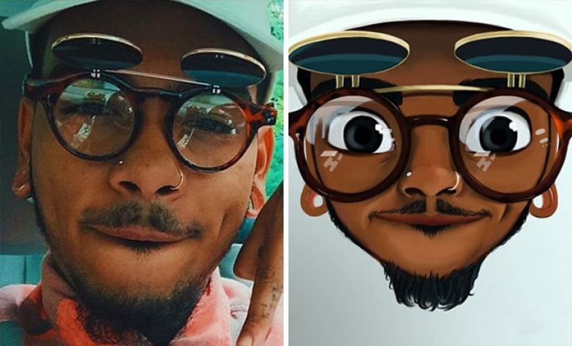 Un amante de Disney y Pixar convierte retratos de gente común en dibujos animados, ¡y es increíble!
