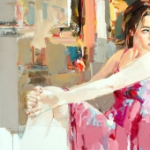 Un artista que pinta al óleo como si de una acuarela se tratara