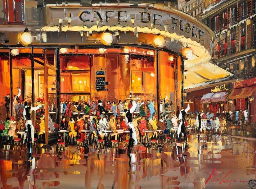 Un artista que pinta con sol y lluvia Un artista que pinta con sol y lluvia