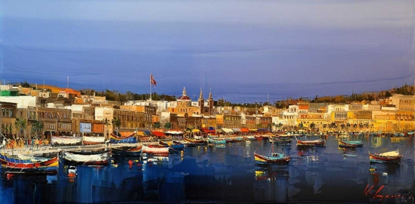 Un artista que pinta con sol y lluvia Un artista que pinta con sol y lluvia