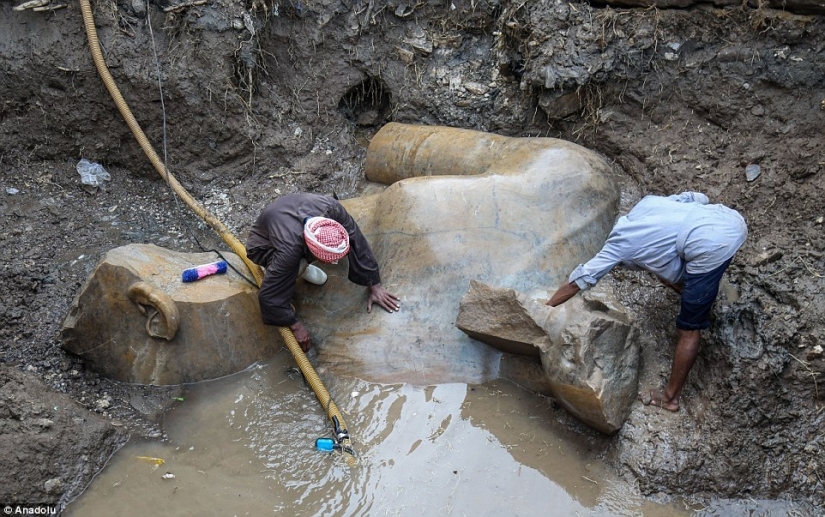 Una estatua de 3.000 años de antigüedad del faraón Ramsés II ha sido encontrada en El Cairo