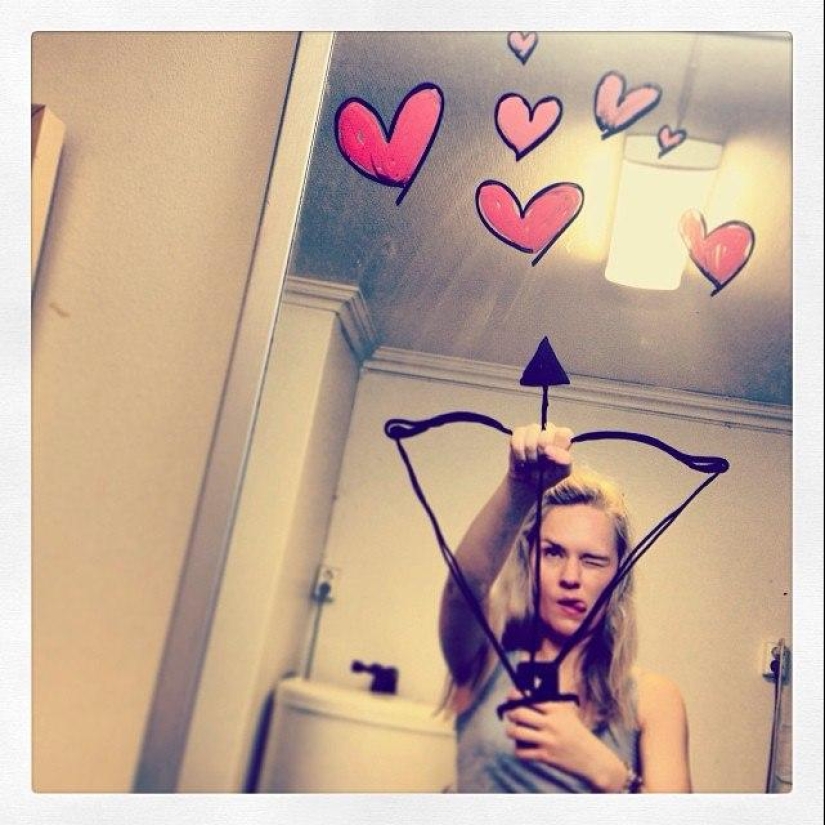 Una nueva toma en la selfie Una nueva toma en la selfie