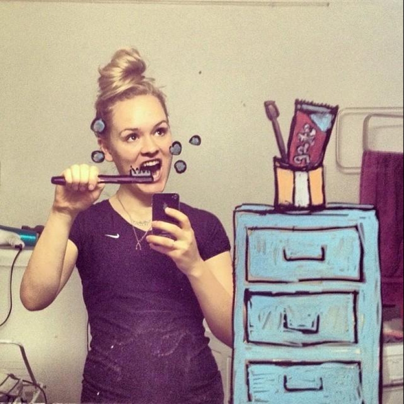 Una nueva toma en la selfie Una nueva toma en la selfie
