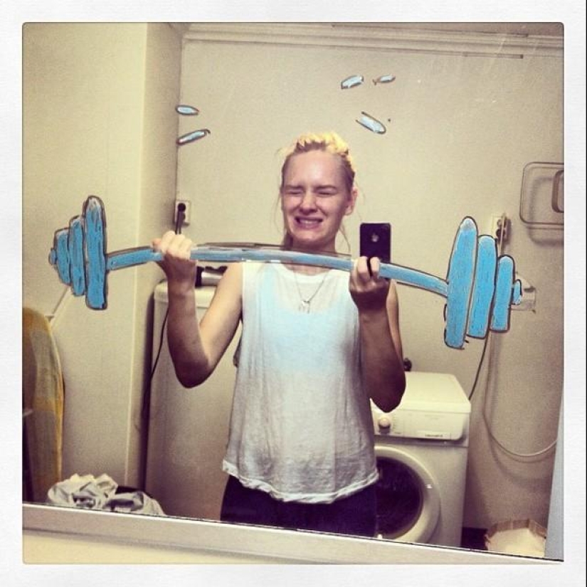 Una nueva toma en la selfie Una nueva toma en la selfie