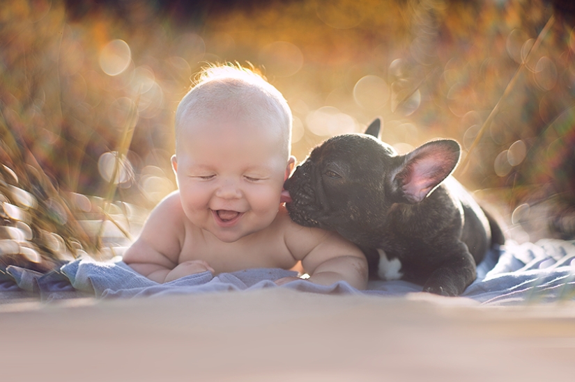 Una publicación de ternura impensable de cachorros, ¡humanos y no solo!