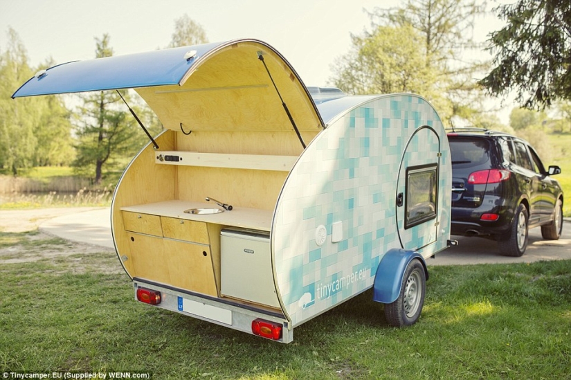 Under the roof of your house: with such a trailer, you will not want to return home