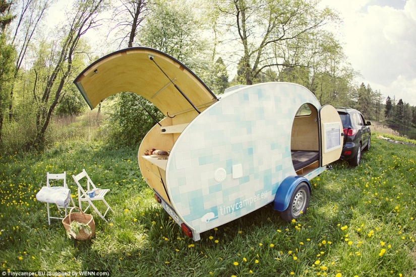 Under the roof of your house: with such a trailer, you will not want to return home