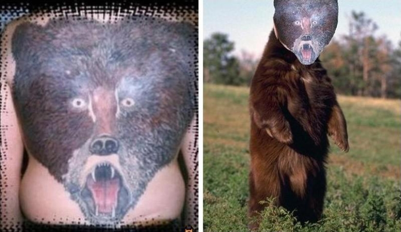 Unreal tattoos of real people and animals Unreal tattoos of real people and animals