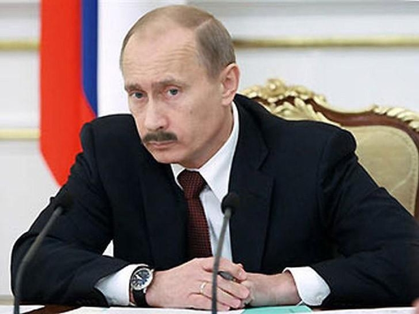 Unusual mustache fan site for Putin