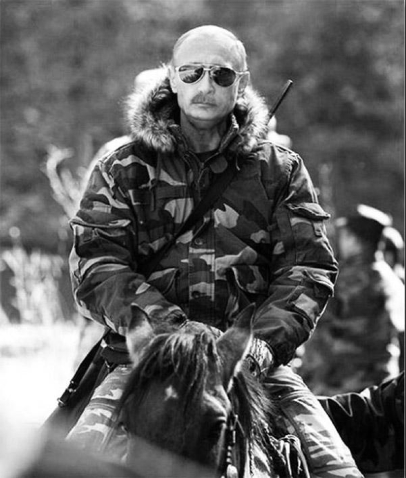 Unusual mustache fan site for Putin