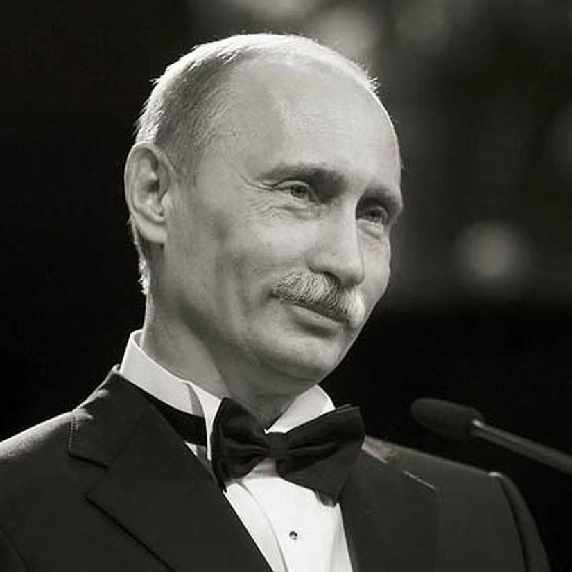 Unusual mustache fan site for Putin