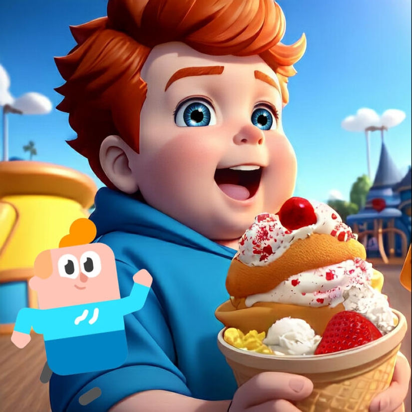 Volví a imaginar al elenco de la aplicación de aprendizaje de idiomas Duolingo como si fueran parte del universo de Pixar (11 fotos)