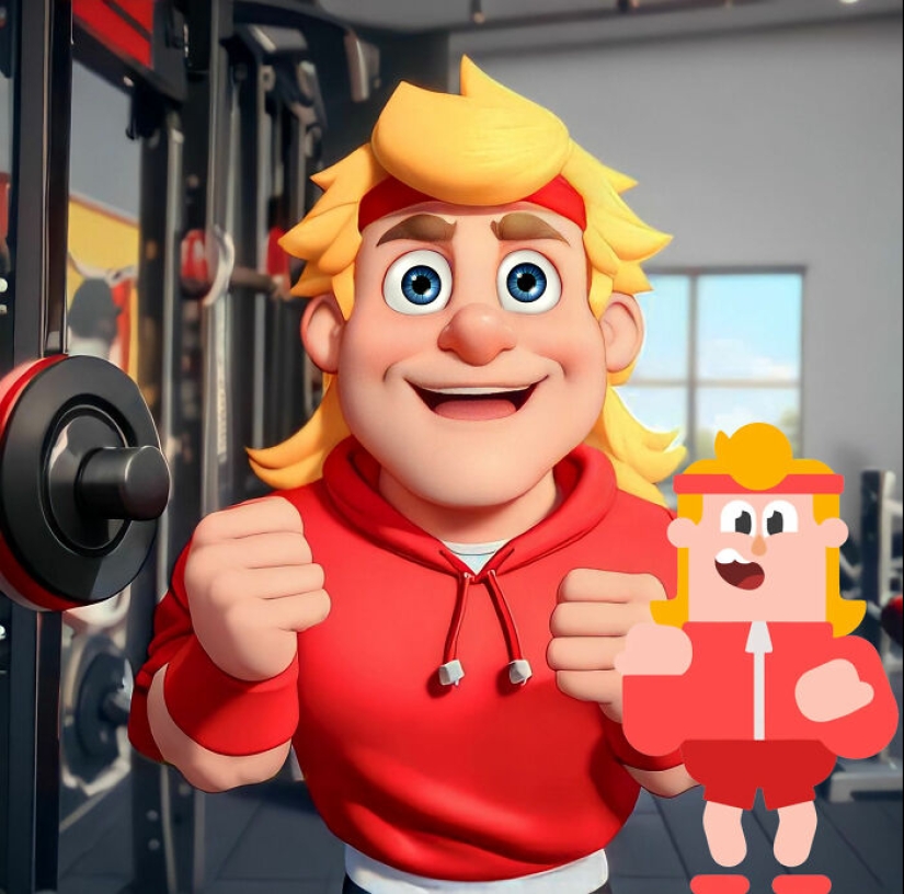 Volví a imaginar al elenco de la aplicación de aprendizaje de idiomas Duolingo como si fueran parte del universo de Pixar (11 fotos)