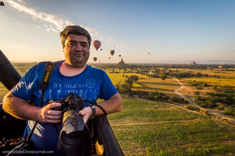 Vuelo en globo aerostático sobre Bagan