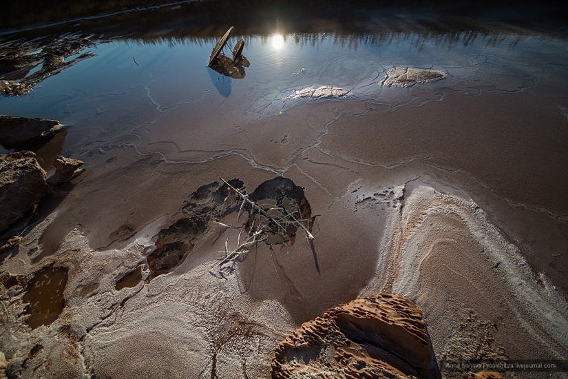 Waste heaps. Soligorsk mountains. Space landscapes of Belarus Waste heaps. Soligorsk mountains. Space landscapes of Belarus