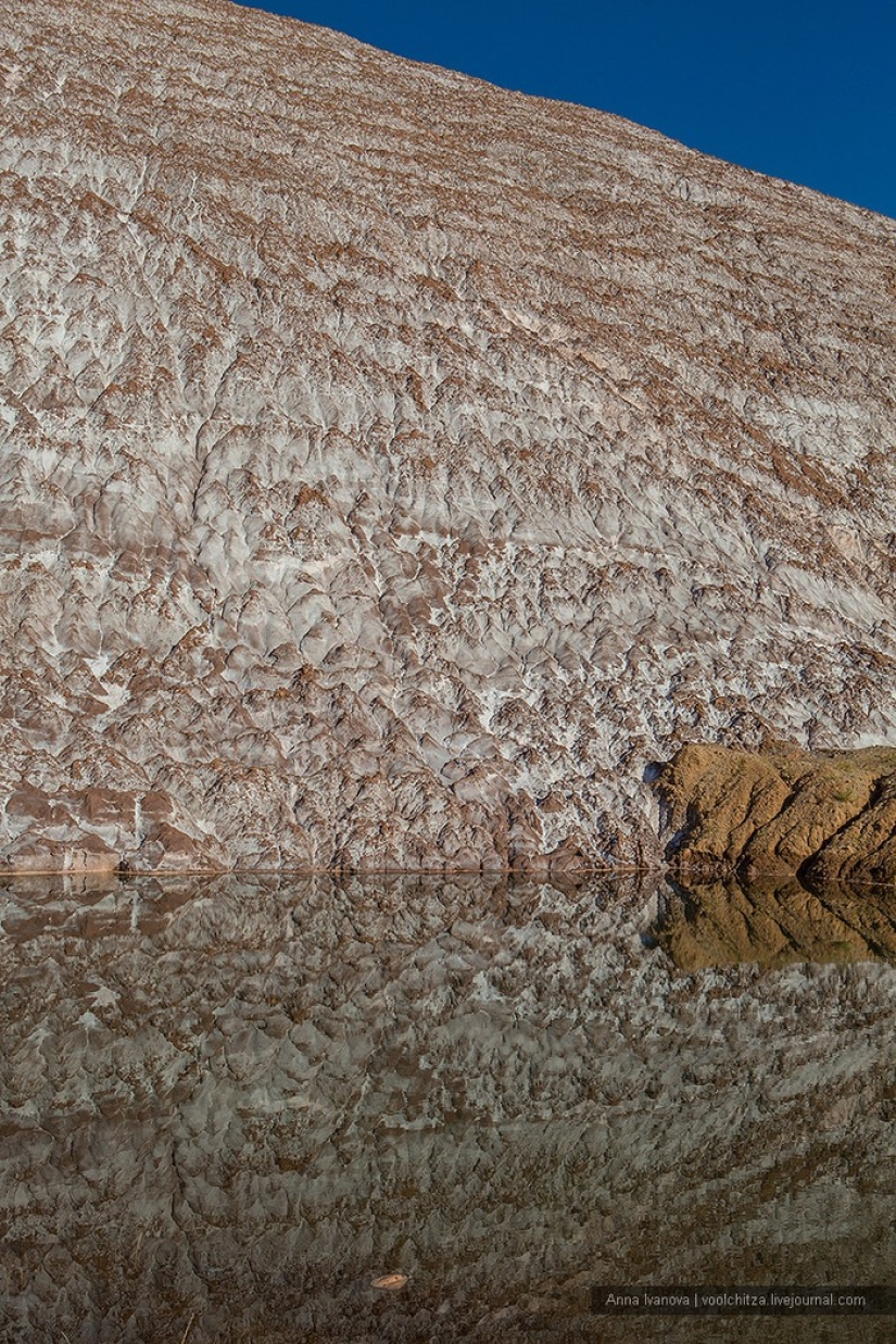 Waste heaps. Soligorsk mountains. Space landscapes of Belarus Waste heaps. Soligorsk mountains. Space landscapes of Belarus