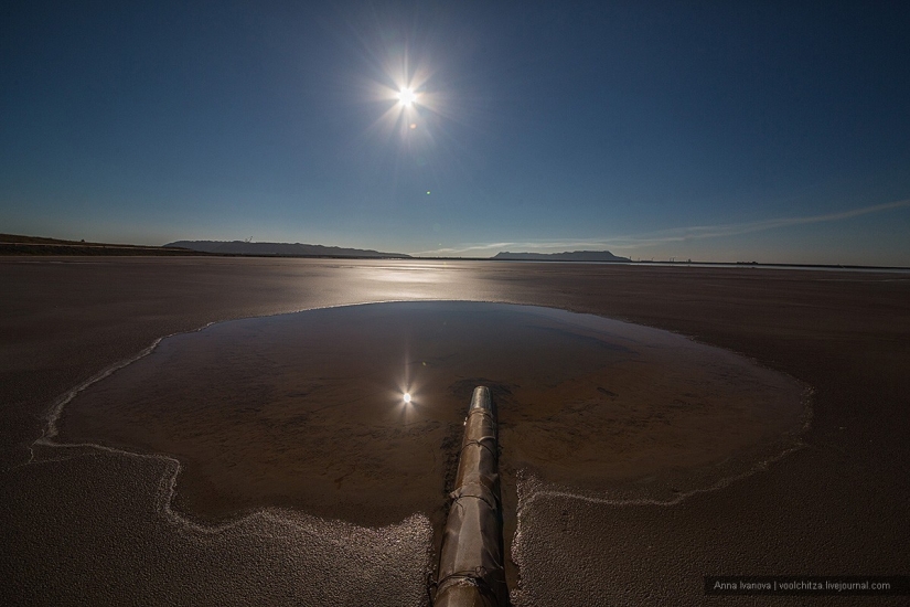 Waste heaps. Soligorsk mountains. Space landscapes of Belarus Waste heaps. Soligorsk mountains. Space landscapes of Belarus