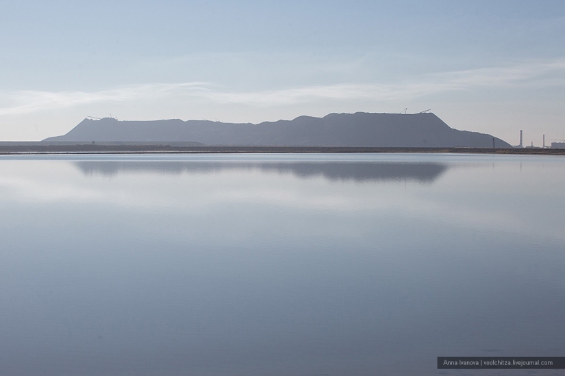Waste heaps. Soligorsk mountains. Space landscapes of Belarus Waste heaps. Soligorsk mountains. Space landscapes of Belarus