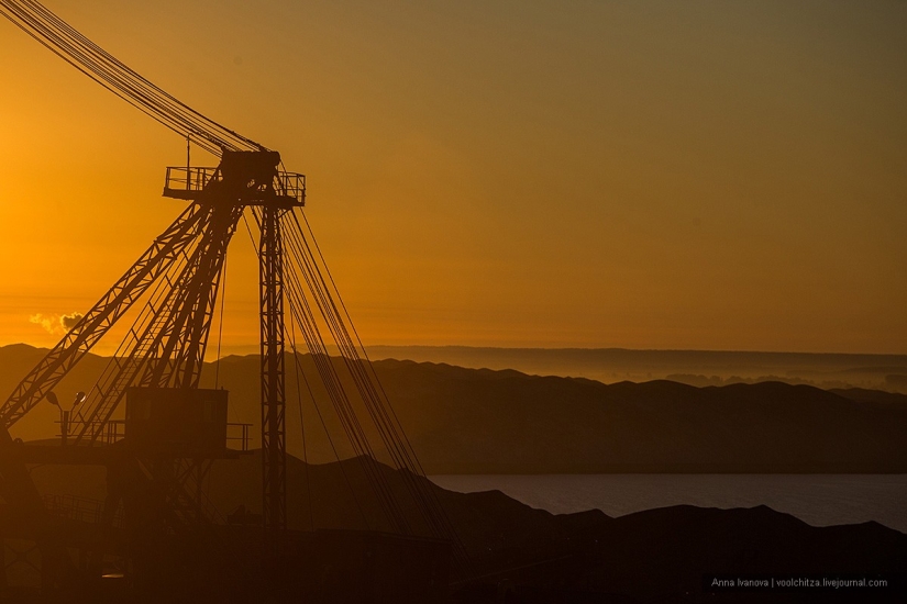 Waste heaps. Soligorsk mountains. Space landscapes of Belarus Waste heaps. Soligorsk mountains. Space landscapes of Belarus